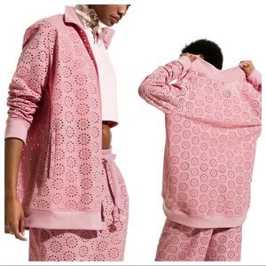 FENTY Puma x Rihanna Lace Eyelet Jacket M Blush